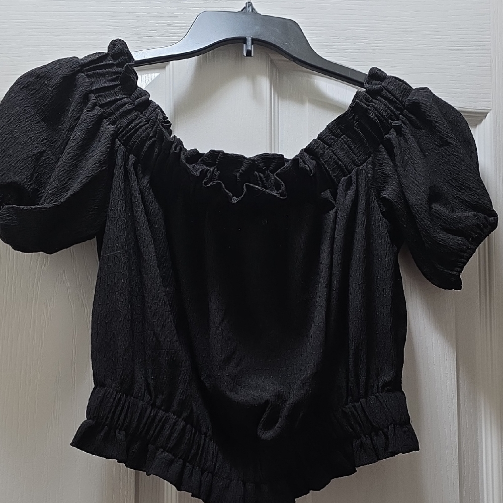 Black Off-Shoulder Top